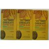 3 TRADER JOE'S DARK CHOCOLATE COFFEE BUZZ 4 BARS 3.5-OZ PACKS