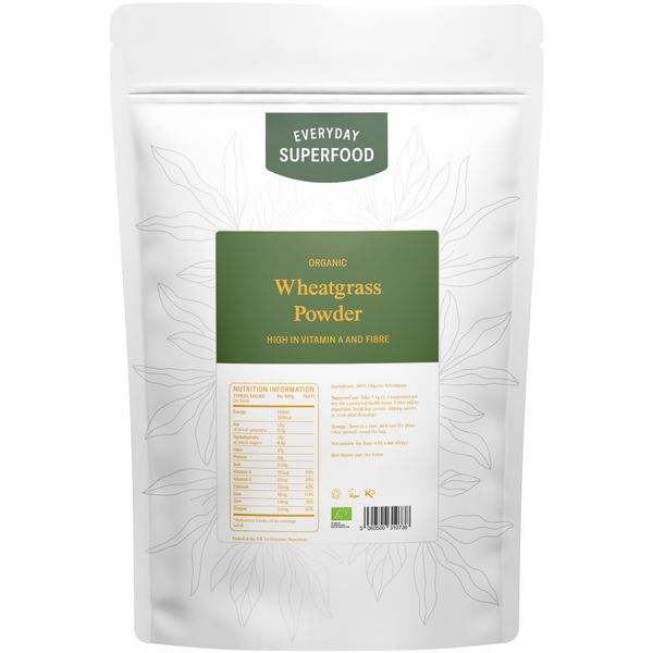 Organic Wheatgrass Powder 50g Premium EU Produced Wheatgrass a Pure Keto Ingredient Ideal for Wheatgrass Powder Juice and Wheat Grass Shots Certified Organic, Kosher, Vegan