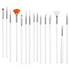 Inge Nail Art Brushes Nail Art Tools Nail Brush for Nail Art Art Brush Nail Brushes Nail Brush Kit - 15 Pieces