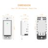 Smart WIFI Light Switch Remote Alexa Google Home Voice Control Smart Life 2pack