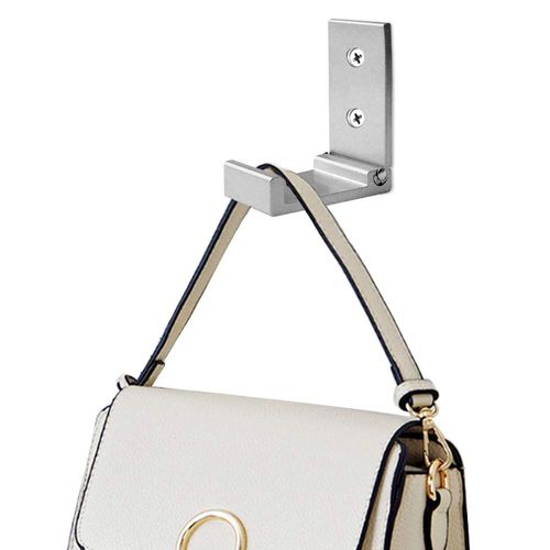 Odowalker Wall Hanging Hook, Wall Hanger, Wall Hanging, Storage, Coat Hook, Screw, Wall Hook, Stylish, Wall Hanging, Hook with Screws, Set of 5 (Silver)