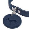 HUNTER Collar Aalborg, 37 Soft genuine cow leather, tan