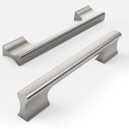 ROMATEE 10 Pack 5 Inch(128mm) Brushed Satin Nickel Kitchen Cabinet Handles, Cabinet Pulls, Drawer Handles, Dresser Pulls