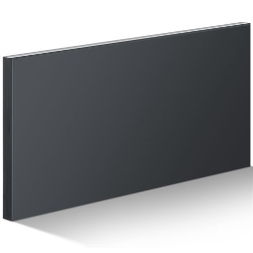 Frienda HDPE Plastic Sheet, HDPE Sheet 1/2" Thick, Size 6" x 12", High Density Polyethylene Solid Plastic Block for DIY Projects for Machining Home (Black, 1 Pcs)