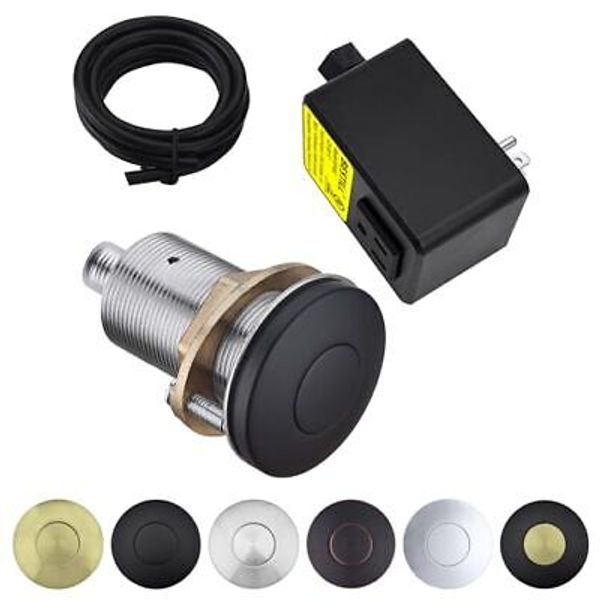 BESTILL Garbage Disposal Air Switch, Matte Black Sink Top On/Off Switch for F...