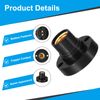 PATIKIL E14 Bulb Socket, 4pcs Round Screw Base Lamp Holder Light Replacement Bases for Halogen CFL Light Bulb, Black