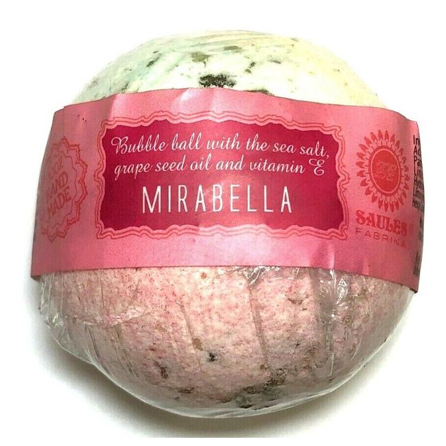 SAULES FABRIKA BATH BOMB MIRABELLA 100% HANDMADE 5.11 Oz / 145 g BRAND NEW!!!