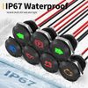 12V LED Indicator Light Small Indicator Light Waterproof 1/2" Panel Cutout 12 Vo