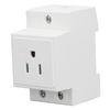 Protective Contact DIN Rail Socket with Built in Earthing Outlet for Distribution Panel (US AC110?250V 15A)