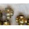 Brass Railing Connector 4 hole BALL CROSS style 2" opening