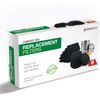 12 Pieces Counter Top Activated Carbon Compost Bin Filters - Extra Black 