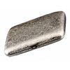 CaLeQi Cigarette Case Holds 16,Glossy Silver (16 Copper Cigarettes case)