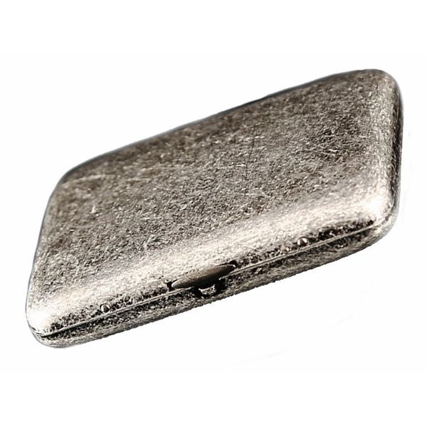 CaLeQi Cigarette Case Holds 16,Glossy Silver (16 Copper Cigarettes case)