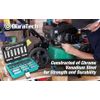 DURATECH 3/8" Drive Socket Set 40 PIECES Tool Set Standard (SAE)&Metric Sockets