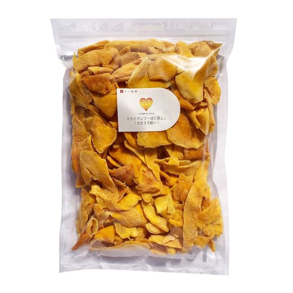 Imagawa Seika Dried Mango Cut Off 2.2 lbs (1 kg), Uneven Size, Dried Fruits, Commercial Use, Zipper Bag Included (Uneven Sizes)