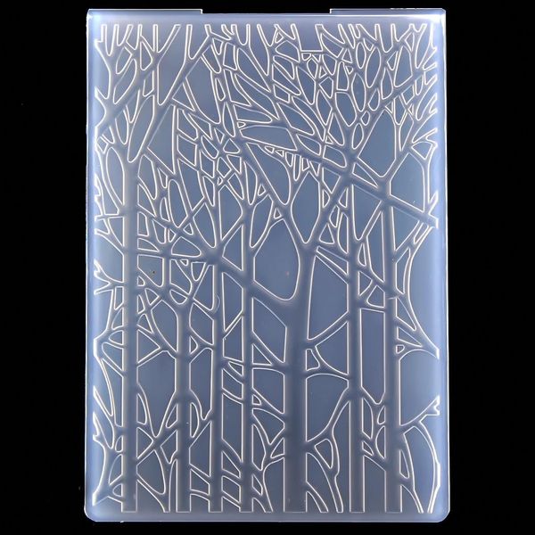 Kwan Crafts Tree Plastic Embossing Folders for Card Making Scrapbooking and Other Paper Crafts 3050903