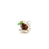 MINI/TINY RABBIT EATING CARROT CHARM Silver Bead Enamel Bunny Easter Springtime