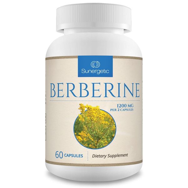 Berberine Supplement-1200mg of Berberine HCI Per Serving-60 Capsules