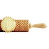 Wooden Rolling Pin with Embossed Pattern Celtic Knot