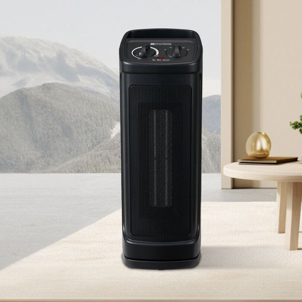 Space Heater, Portable Electric Heater w/Adjustable Thermostat ，Remote Control