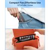 Portable Handheld Mini Fan with LED Display, 2-In-1 Personal Foldable USB Rechar