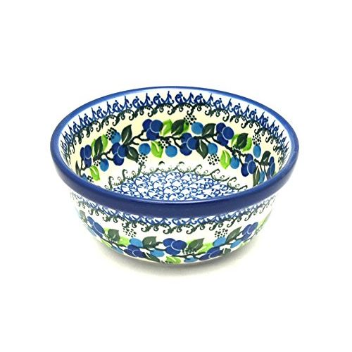 Polish Pottery Bowl - Salad - Blue Berries