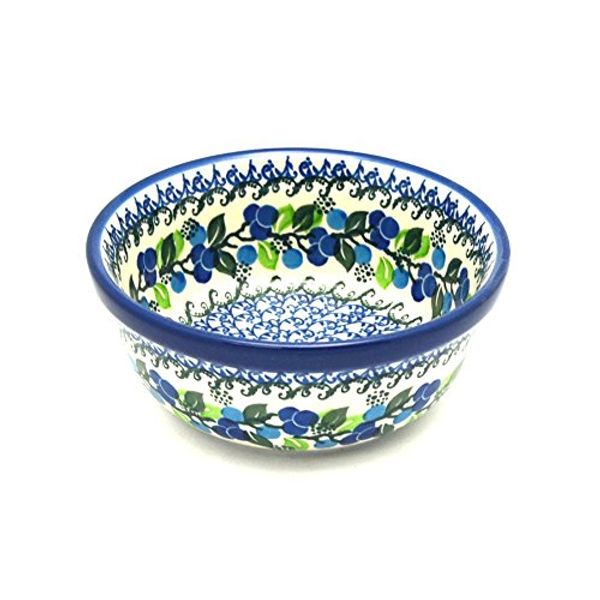 Polish Pottery Bowl - Salad - Blue Berries
