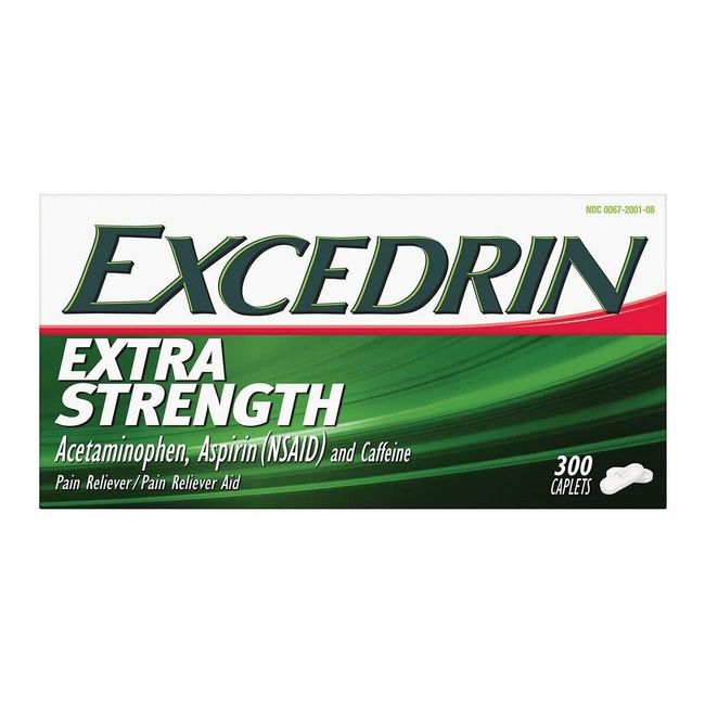 Excedrin EXTRA STRENGTH Coated Caplets Headache Pain Reliever - 300 Count