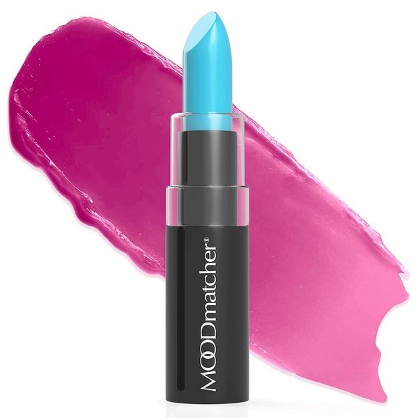 MOODmatcher  Color Changing Lipstick,  Long-Lasting, Moisturizing (Light Blue)