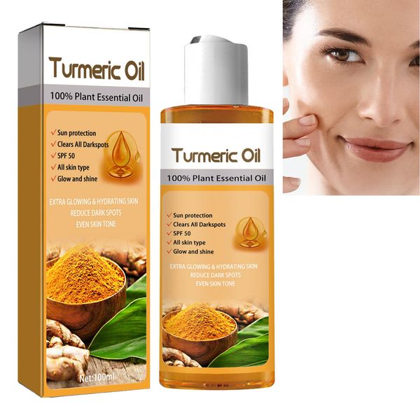 Turmeric Essential Oil,Turmeric Oil,Turmeric Serum Dark Spot Removal,Skincare Oil,Body Oil for Face and Skin Care,Turmeric Oil for Skin,Firming Anti Aging Face Oil