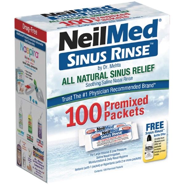 NeilMed Sinus Rinse Premixed Refill Packets 100 ct.