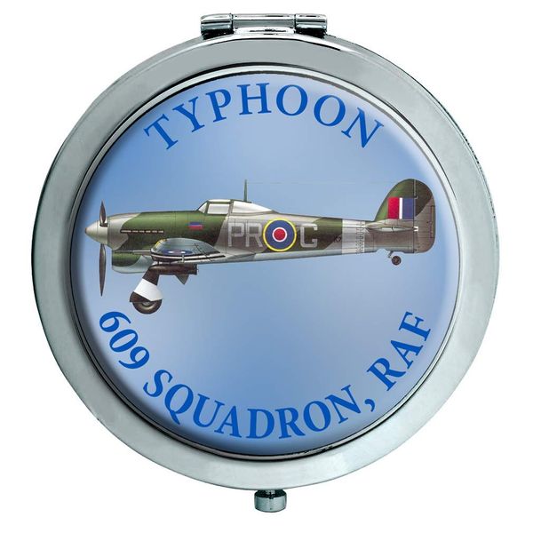 Hawker Typhoon Aircraft Compact Mirror