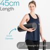 Core Balance Foam Roller Massager 45cm Long Medium Density EPE Muscle Massage (45cm - Black)