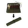 Paint Brush Bag Artist Paint Brush Holder 22 Slots Roll Up Brush Bag Case Paint Brush Storage Canvas Pouch Draw Pen Watercolor Oil Painting Brushes Holder for Acrylic Watercolor Oil Draw Pen Brush