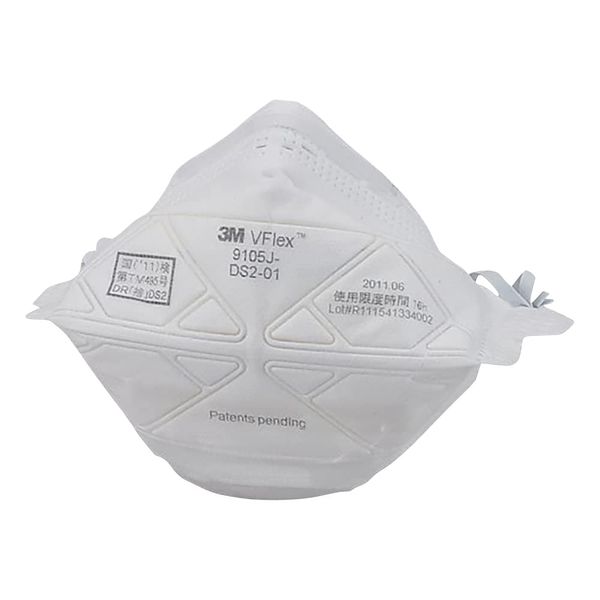 3M 9105J-DS2 3M V-Flex Dust Protection Mask, Regular Size, 20 Pieces
