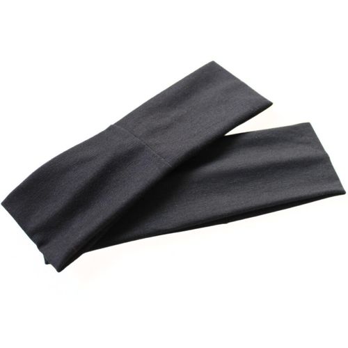 2-Pack Black Headbands 7cm Wide for Women & Men | Sweat-Wicking, Stretchy, Elastic Hair Bands | Perfect for Yoga, Gym, Running, Sports, and Makeup | Unisex Headbands by Lujoza