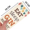 Eat Sleep Gin Repeat - Funny Gin and Tonic Gift Sign