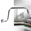 Shower Head Extension Arm S Shaped High Arc Gooseneck Long Shower Extender Pipe