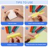 sourcing map Hanging File Folder Tabs, 4 Inch Insertable Tabs and Inserts Plastic Clear File Organizer Labels Filing for Folder Quick Identification, Red, 100 Pcs