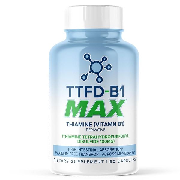 MAXLife Archives NATURALS TTFD B1 Max - Thiamin Vitamin 100mg Tetrahydrofuryl Disulfide MAX 60 Capsules