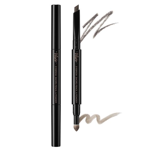 Visee Eyebrow Sword Pencil & Powder GY01 Nuance Gray 0.02 oz (0.59 g)