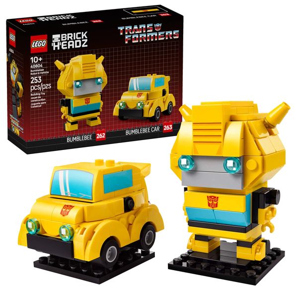 LEGO 40804 - Brickheadz Transformers: Bumblebee Robot & Vehicle