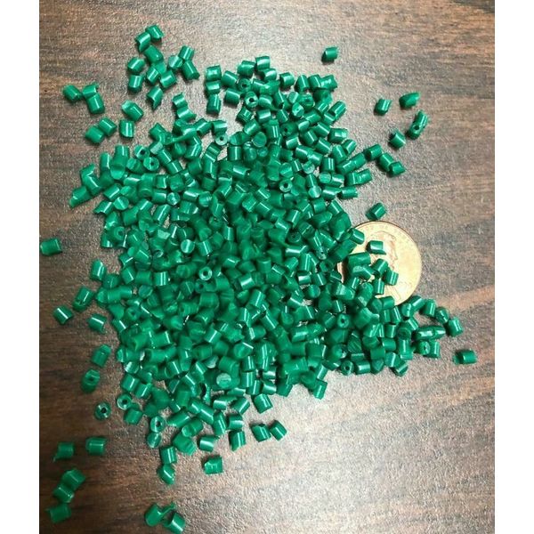 PP Plastic Pellets Polypropylene Resin Material Injection Molding Green 45 Lbs