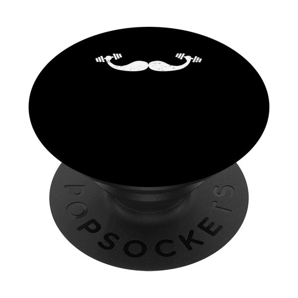 mustache Gym shirts for men workout funny PopSockets Swappable PopGrip