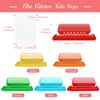 File Folder Tabs, Paxcoo 50 Sets Hanging File Folder Tabs and Inserts, Plastic Tabs for Hanging Folders, Multicolor