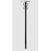 Gibraltar Mailboxes 52.1 in. Powder Coated Black Steel Mailbox Post
