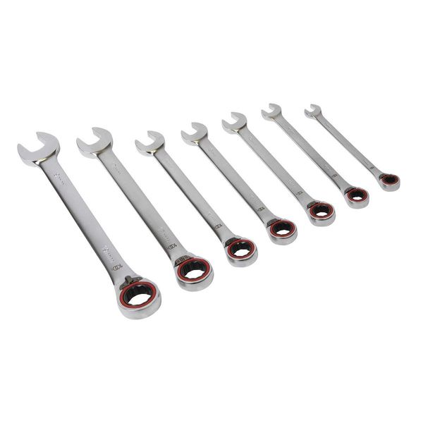 Sealey AK63945 7pc Reversible Combination Ratchet Spanner Set