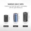 Tenergy Propel Sub C 5000mAh NiMH Flat Top Rechargeable Battery