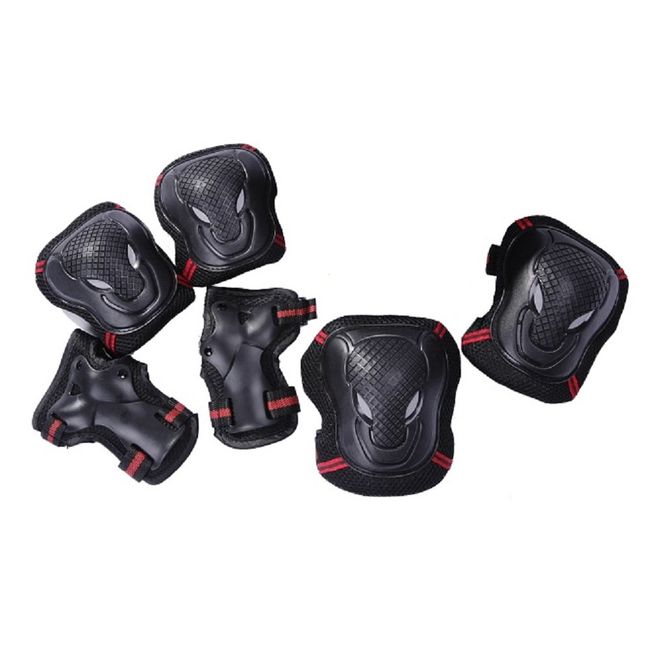 edunamay Skateboard Protector 12pcs Elbow Knee Wrist Set