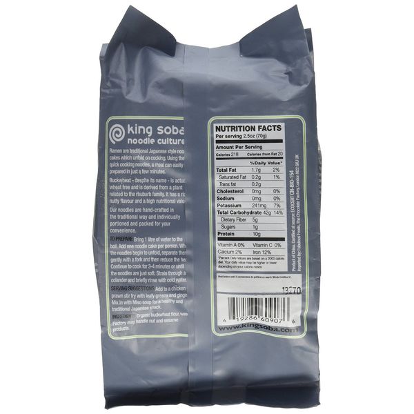 (Pack Of 6) - Organic Buckwheat Ramen Noodles | KING SOBA